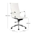 BF3300 Manager Armchair White Pu