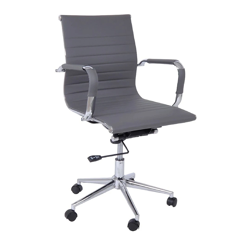 BF3301 Low Back Armchair Grey Pu
