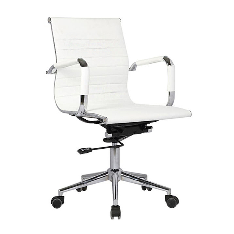 BF3301 Low Back Armchair White Pu