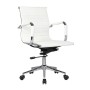 BF3301 Low Back Armchair White Pu