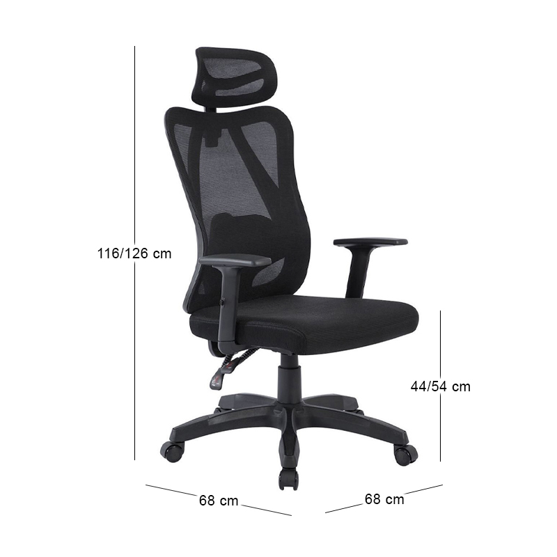 BF3750 Manager Armchair Mesh Black
