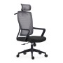 BF3850 Manager Armchair Grey Mesh/Black Fabric