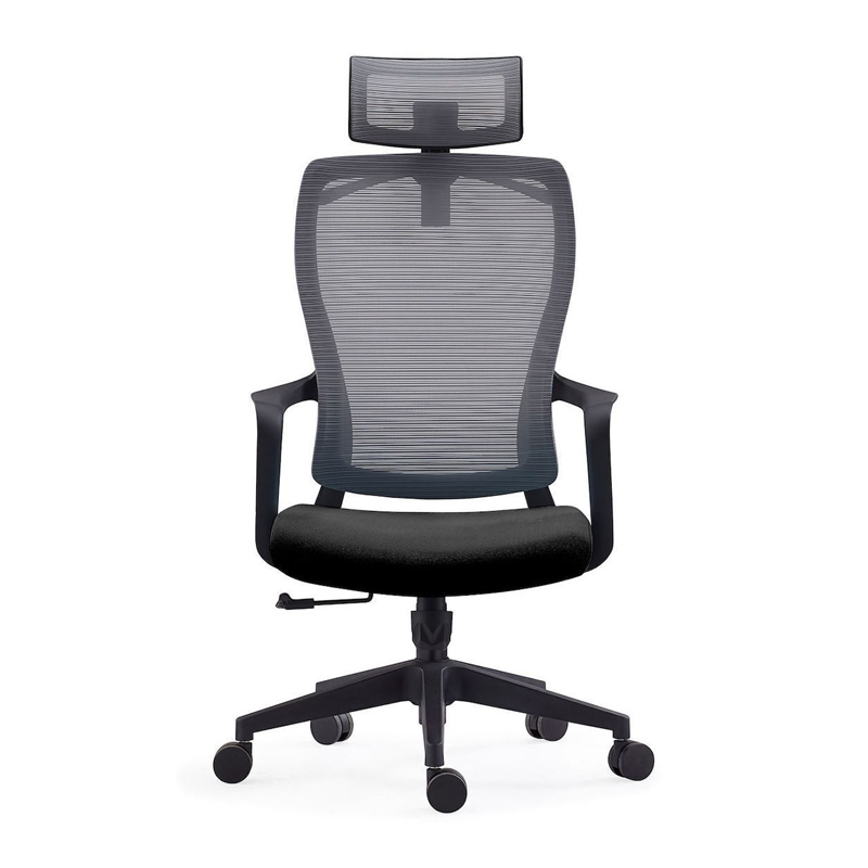 BF3850 Manager Armchair Grey Mesh/Black Fabric