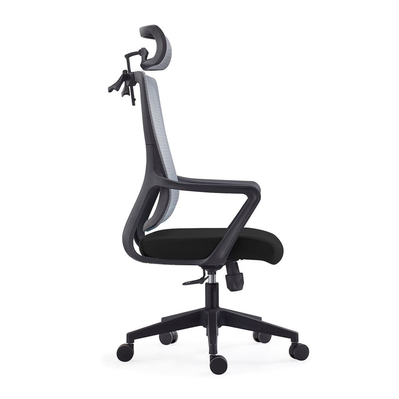 BF3850 Manager Armchair Grey Mesh/Black Fabric