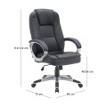 BF6950W Manager Armchair Black Pu