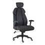 BF8300 Πολυθρόνα Γραφείου Διευθυντή Microfiber Μαύρο / PU Μαύρο