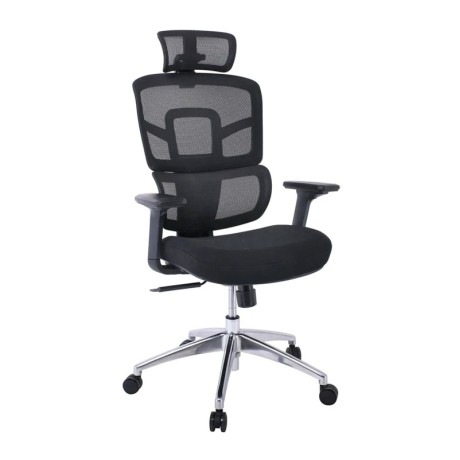 Καρέκλα γραφείου BF8400 ύφασμα mesh χρώμα μαύρο 72x71x116/126εκ.