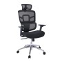 Καρέκλα γραφείου BF8400 ύφασμα mesh χρώμα μαύρο 72x71x116/126εκ.