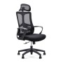 Καρέκλα γραφείου BF8600 ύφασμα mesh χρώμα μαύρο 68x68x124/134εκ.