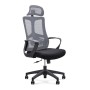 BF8600 Manager Armchair Grey Mesh/Black Fabric