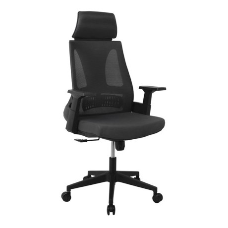 Καρέκλα γραφείου BF8750 ύφασμα mesh χρώμα μαύρο 65x64x117/127εκ.