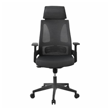 Καρέκλα γραφείου BF8750 ύφασμα mesh χρώμα μαύρο 65x64x117/127εκ.