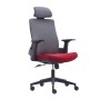BF8900 Manager Armchair Grey Mesh/Bordeaux Fabric