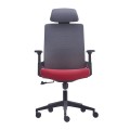 BF8900 Manager Armchair Grey Mesh/Bordeaux Fabric