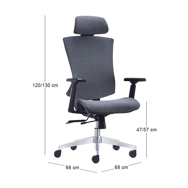 BF9600 Manager Armchair Fabric Grey