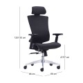 BF9600 Manager Armchair Black Fabric