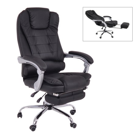 Καρέκλα γραφείου BF9700 relax τεχνόδερμα χρώμα μαύρο 67x72x120/128εκ.