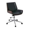 BF9860 Office Chair Walnut/Pu Black