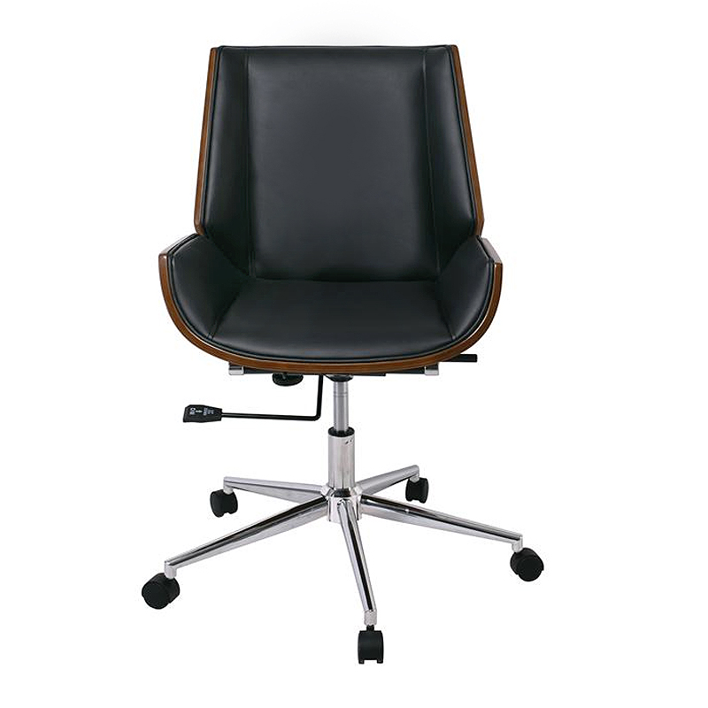 BF9860 Office Chair Walnut/Pu Black