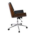 BF9860 Office Chair Walnut/Pu Black