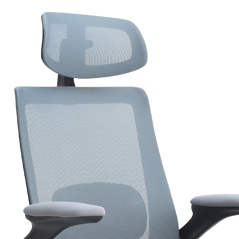 Belora Megapap office chair with Mesh fabric in grey color 63.5x62x117/127cm.