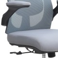 Belora Megapap office chair with Mesh fabric in grey color 63.5x62x117/127cm.
