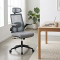 Belora Megapap office chair with Mesh fabric in grey color 63.5x62x117/127cm.