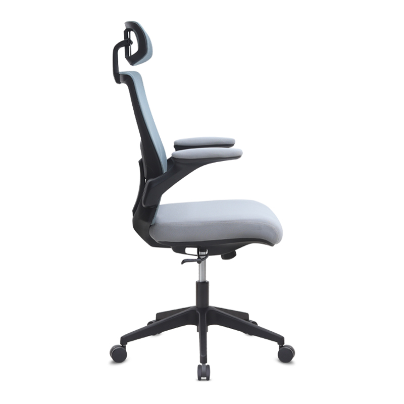 Belora Megapap office chair with Mesh fabric in grey color 63.5x62x117/127cm.
