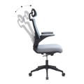 Belora Megapap office chair with Mesh fabric in grey color 63.5x62x117/127cm.
