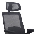 Belora Megapap office chair with Mesh fabric in black color 63.5x62x117/127cm.