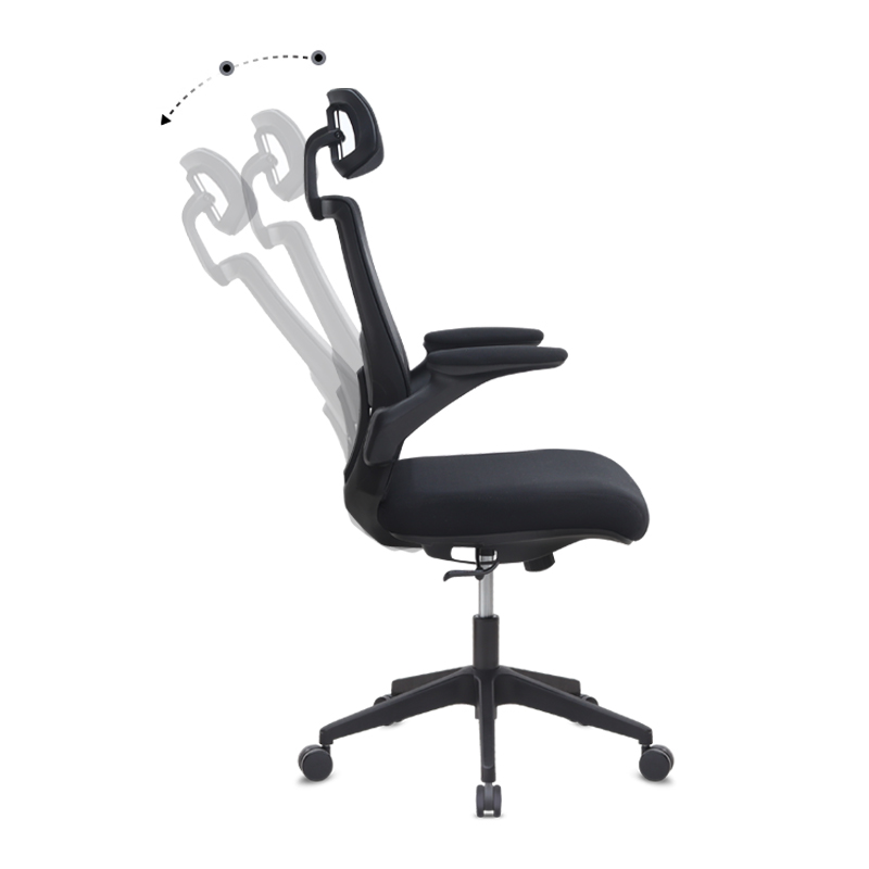 Belora Megapap office chair with Mesh fabric in black color 63.5x62x117/127cm.