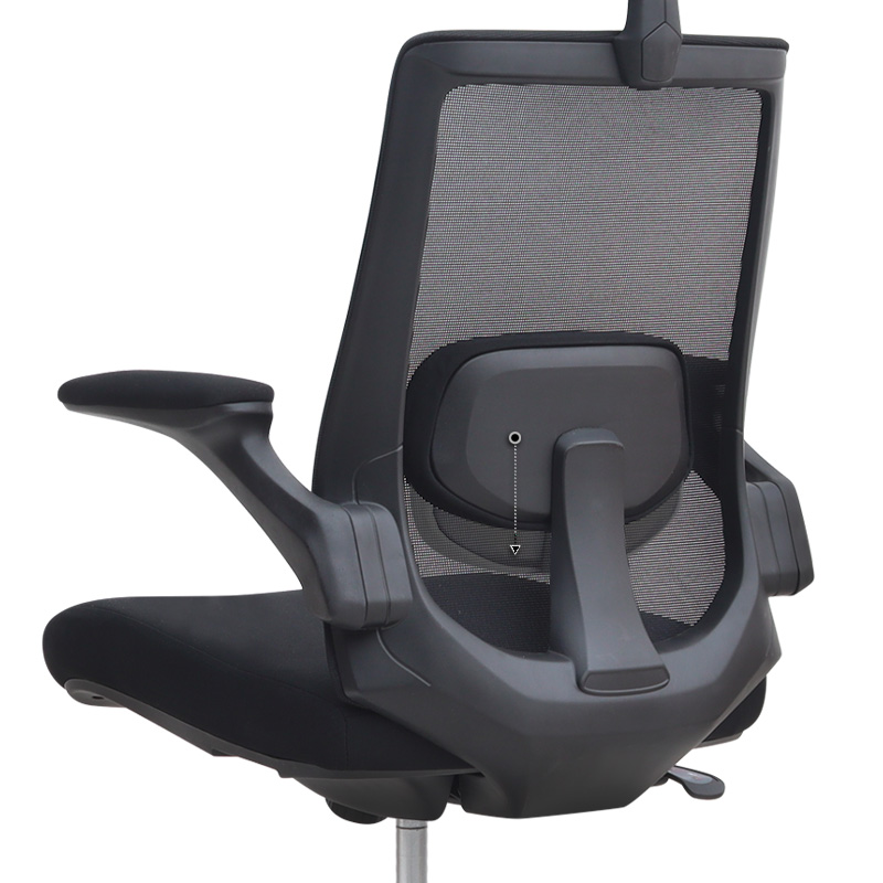 Belora Megapap office chair with Mesh fabric in black color 63.5x62x117/127cm.
