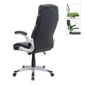 Gustavo Megapap office chair with PU leather in black color 69x65x116/126cm.