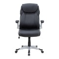 Gustavo Megapap office chair with PU leather in black color 69x65x116/126cm.