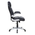 Gustavo Megapap office chair with PU leather in black color 69x65x116/126cm.