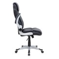 Gustavo Megapap office chair with PU leather in black color 69x65x116/126cm.