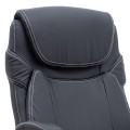 Gustavo Megapap office chair with PU leather in black color 69x65x116/126cm.