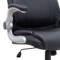 Gustavo Megapap office chair with PU leather in black color 69x65x116/126cm.