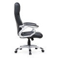 Luca Megapap office chair PU leather in black color 65x60x118/128cm.