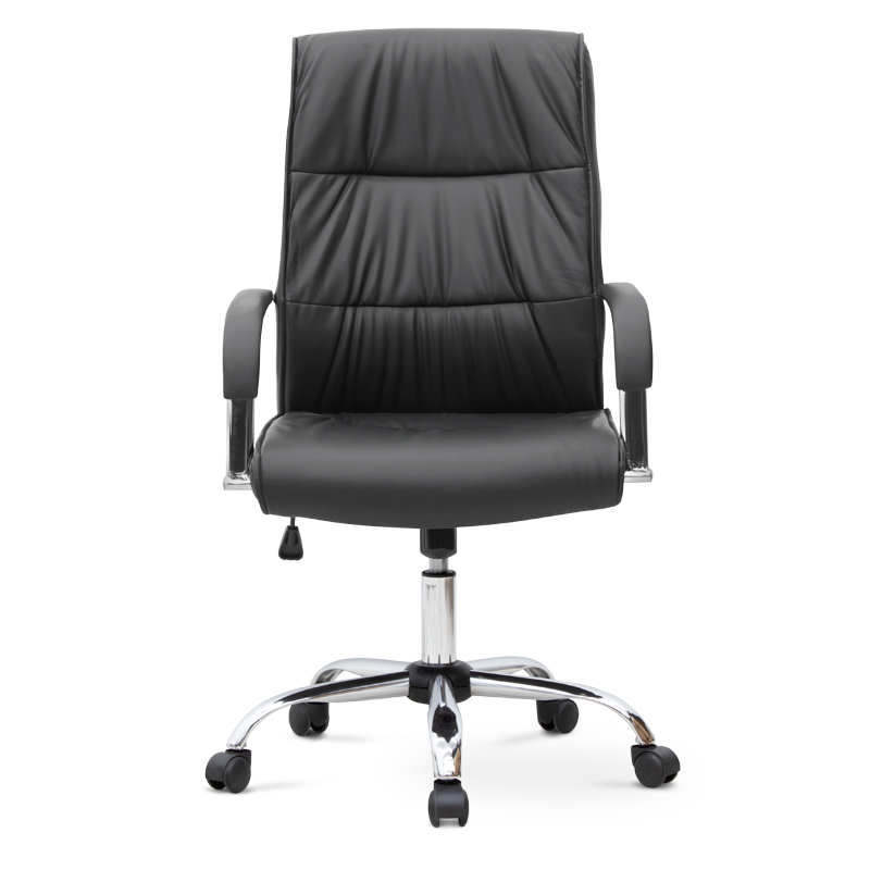 Matteo Megapap office chair PU leather in black color 60x66x105/115cm.