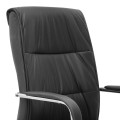 Matteo Megapap office chair PU leather in black color 60x66x105/115cm.
