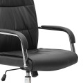 Matteo Megapap office chair PU leather in black color 60x66x105/115cm.