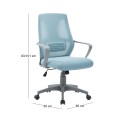 BF2960 Office Armchair Grey-Blue Mesh