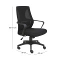 BF2960 Office Armchair Black Mesh