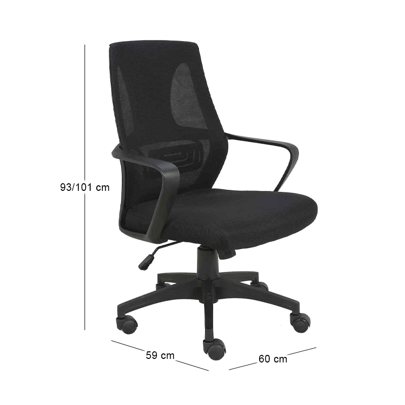 BF2960 Office Armchair Black Mesh