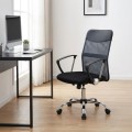 Franco Megapap office chair with Mesh fabric in grey - black color 59x57x95/105cm.
