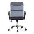 Franco Megapap office chair with Mesh fabric in grey - black color 59x57x95/105cm.
