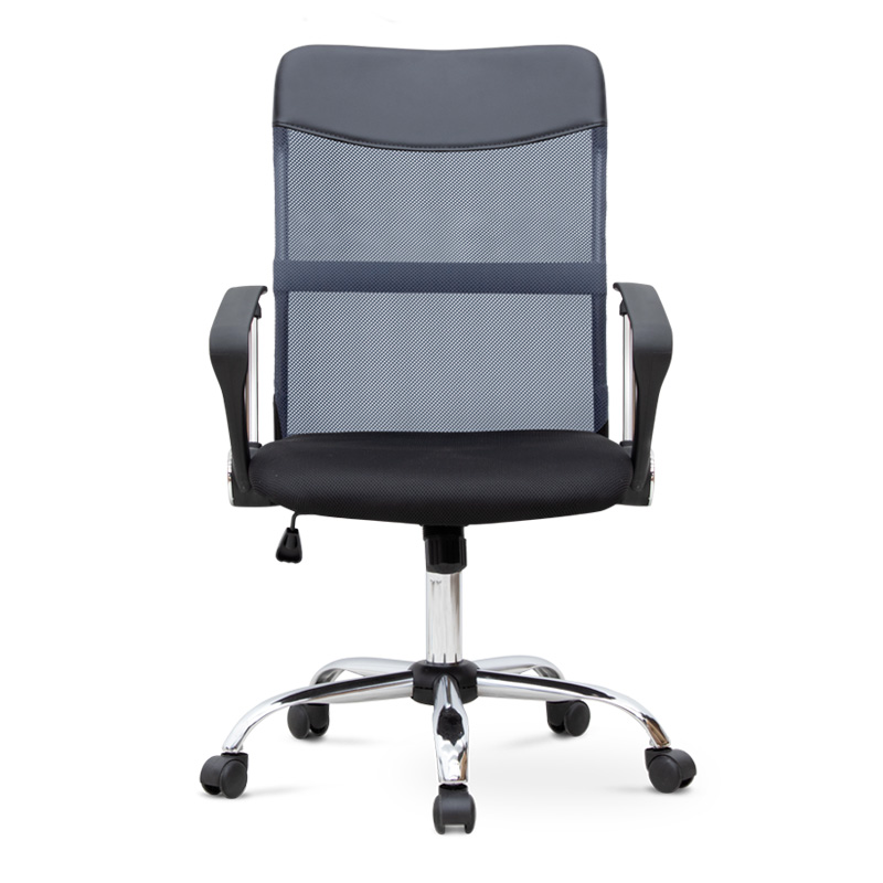 Franco Megapap office chair with Mesh fabric in grey - black color 59x57x95/105cm.