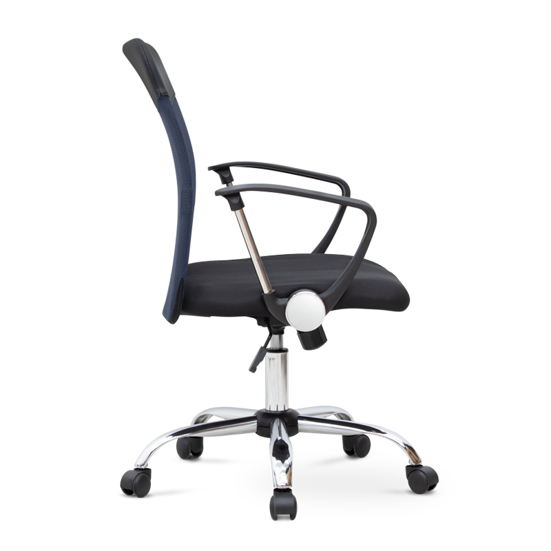 Franco Megapap office chair with Mesh fabric in grey - black color 59x57x95/105cm.