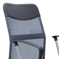 Franco Megapap office chair with Mesh fabric in grey - black color 59x57x95/105cm.